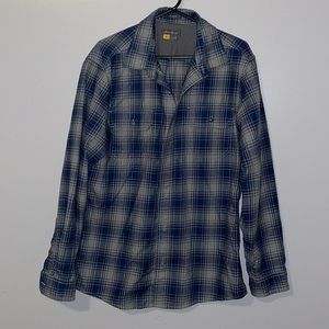 Eddie Bauer plaid button down shirt